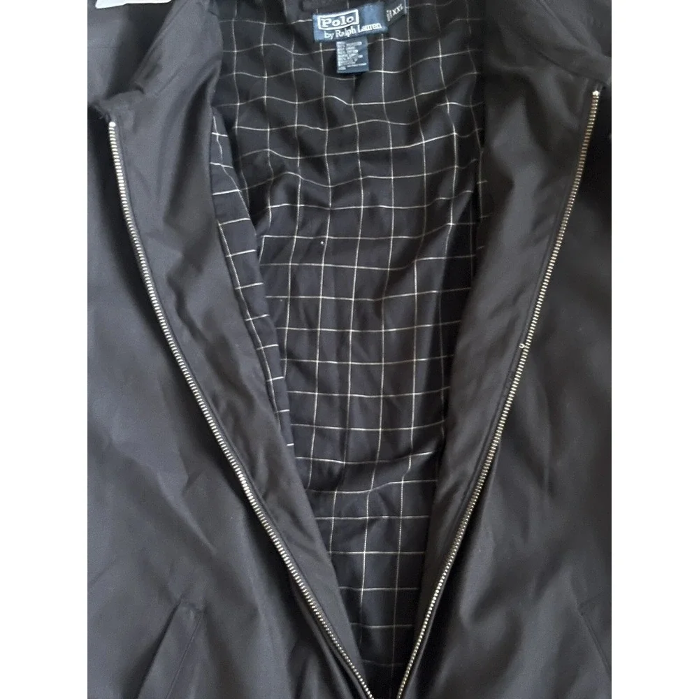 Polo Ralph Lauren Men's Jacket 100% Polyester XXL Full Zip‎ Black